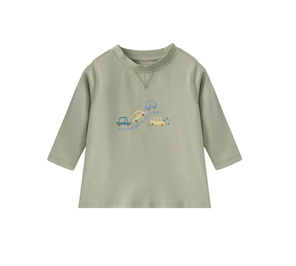 front of Toddler Long-sleeve T-shirt-Cars