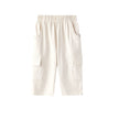 Front of Toddler Organic Cargo Pant-Antique White