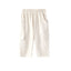Front of Toddler Organic Cargo Pant-Antique White