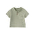 Front of Baby Organic Cotton T-shirt-Gary Green
