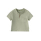 Front of Baby Organic Cotton T-shirt-Gary Green