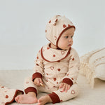 Baby Organic Cotton Zip-up Sleeper-Hearts