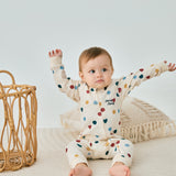 Baby Organic Cotton Zip-up Sleeper-Merry Dots