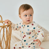 Baby Organic Cotton Zip-up Sleeper-Merry Dots