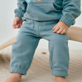 Organic Toddler Fleece Sweatpant-Lead