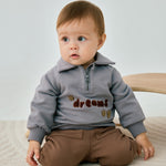 Organic Toddler Fleece Sweatpant-Patridge