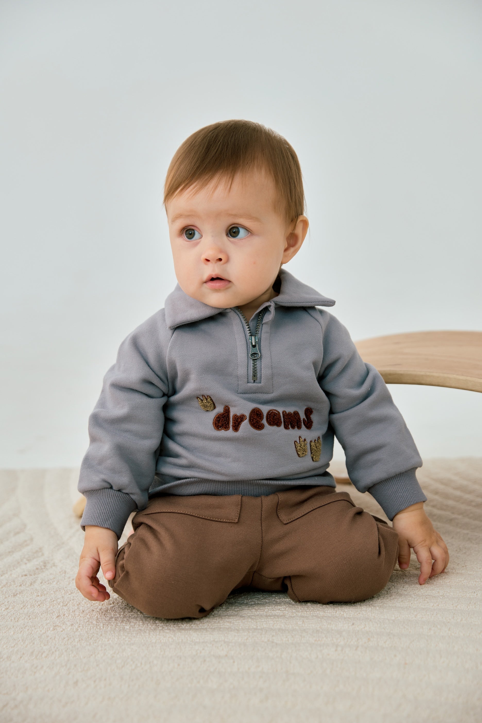 Organic Toddler Fleece Sweatpant-Patridge