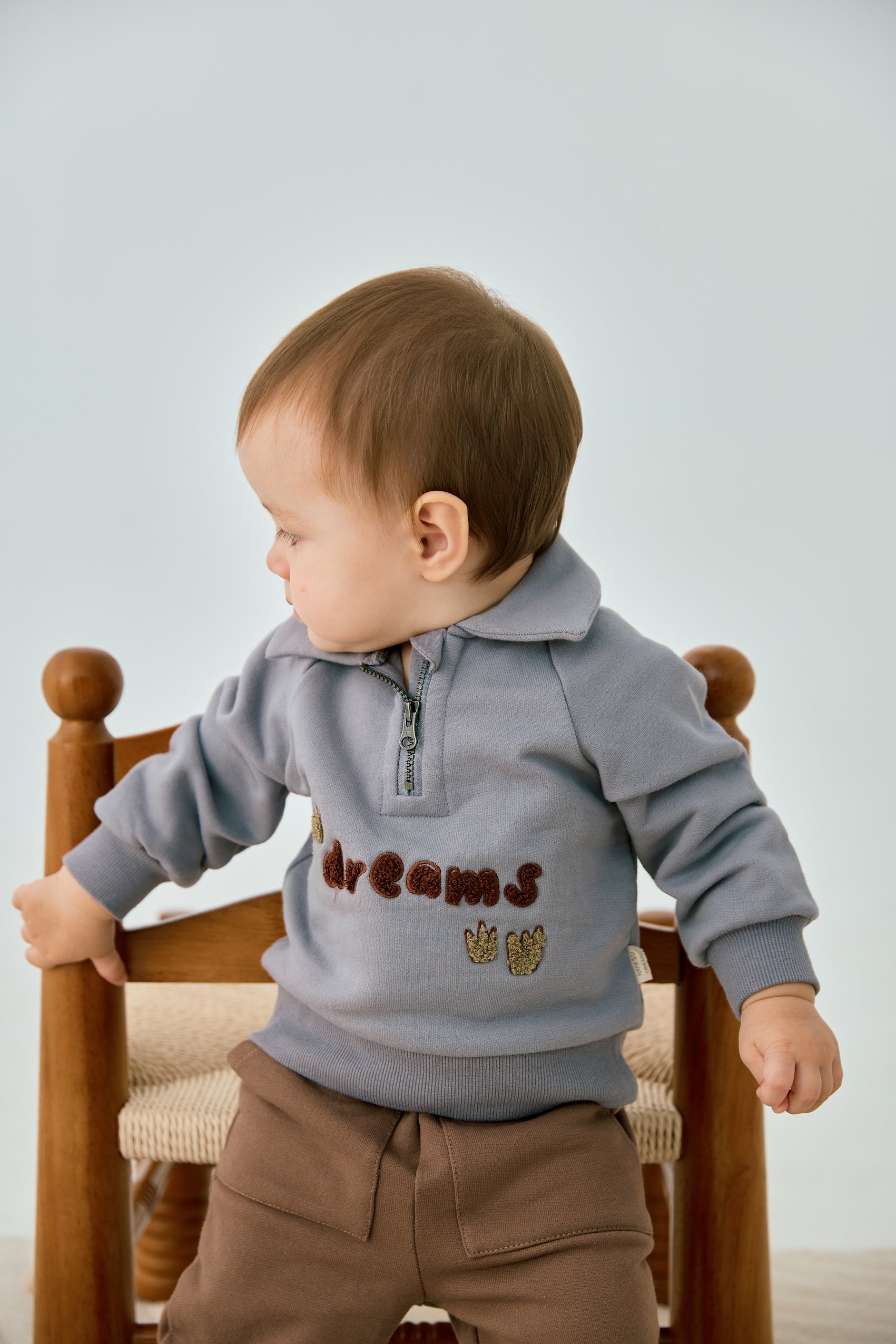 Organic Toddler Fleece Sweatpant-Patridge