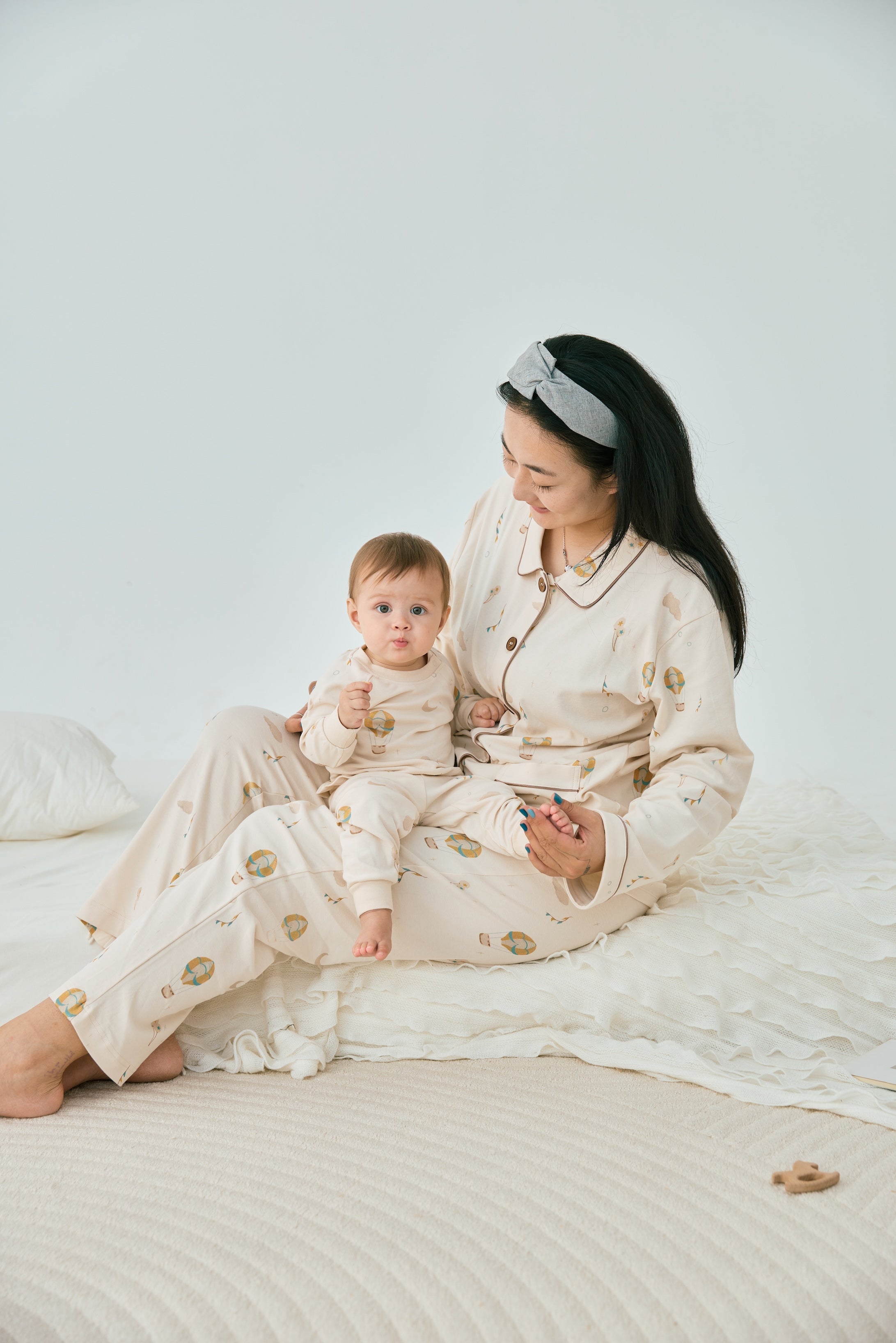 Mommy and me look of Organic Toddler Pajama Set-Fantasy