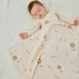 Organic Toddler Pajama Set-Fantasy and swaddle blanket 