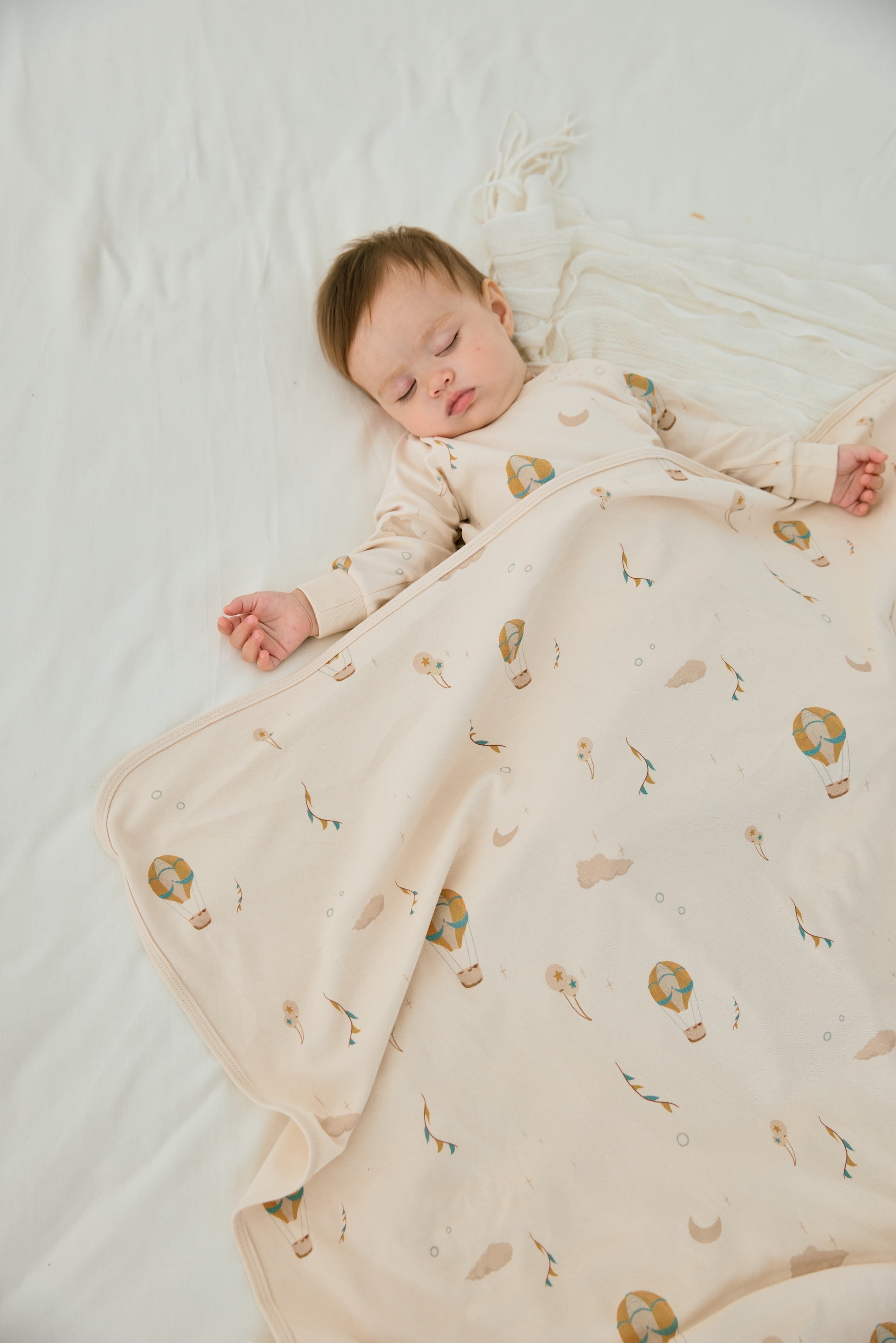 Organic Toddler Pajama Set-Fantasy and swaddle blanket 