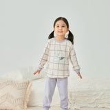 baby girl wearing Organic Toddler Pajama Set-Milky