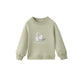 front of Toddler Organic Fleece Sweatshirt-Milky