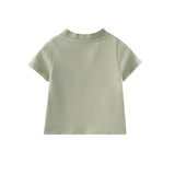 Back of Baby Organic Cotton T-shirt-Gary Green