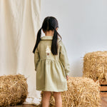 Fleece Organic Cotton Polo Dress-Holiday Joy