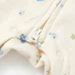 Zip of Baby Organic Cotton Zip-up Sleeper-Blueberry