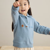 Toddler Organic Fleece Zip-up Sweatshirt-Symbols