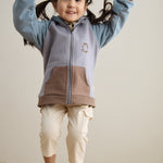 Toddler Organic Fleece Hooded Jacket-Mixed