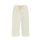 front of Toddler Organic Cotton Quilted Pant-Cream