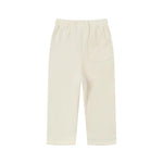 back of Toddler Organic Cotton Quilted Pant-Cream