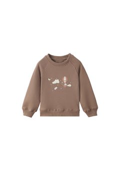 front look of Toddler Organic Fleece Sweatshirt-Fantasy