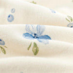 detail of Organic Cotton Swaddle Blanket-Blueberry