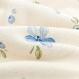 detail of Organic Cotton Swaddle Blanket-Blueberry
