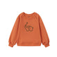 front of Toddler Organic Fleece Sweatshirt-Rust