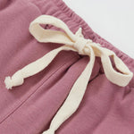 waist of Toddler Organic Cotton Quilted Pant-Heather