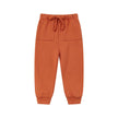 Front of Organic Fleece Sweatpants-Rust