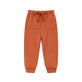 Front of Organic Fleece Sweatpants-Rust