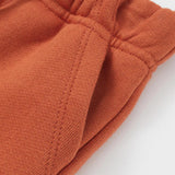 pocket of Organic Fleece Sweatpants-Rust