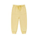 Front of Organic Fleece Sweatpants-Mellow Yellow