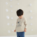 full look of Toddler Organic Long Sleeve Tee Shirt-Snowboarding