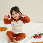 Organic Toddler Pajama Set-Maple leaf