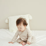 baby wearing Baby Organic Kimono Sleeper-Stary