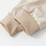 bottom detail of Organic Toddler Pajama Set-Stary