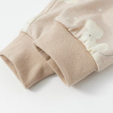 bottom detail of Organic Toddler Pajama Set-Stary