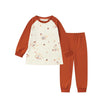 Front of Organic Toddler Pajama Set-Maple leaf