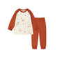 Front of Organic Toddler Pajama Set-Maple leaf