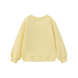 back of Toddler Organic Fleece Sweatshirt-Mellow Yellow