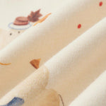 detail of Organic Toddler Pajama Set-Maple leaf