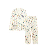 Front of Women Organic Long-sleeve PJ Set-Merry Dots