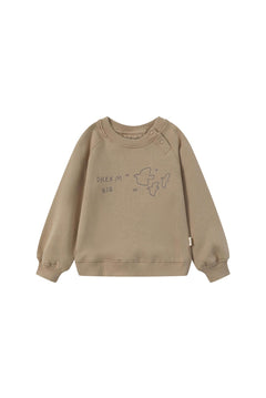 front of Toddler Organic Fleece Sweatshirt-Winter Twig