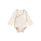 front of Baby Organic Kimono Long-sleeve Onesie-Stary