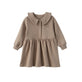 Toddler Fleece Collar Sweatshirt Dress-Winter twig