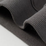 rib of Toddler Organic Fleece Sweatshirt-Dark Grey
