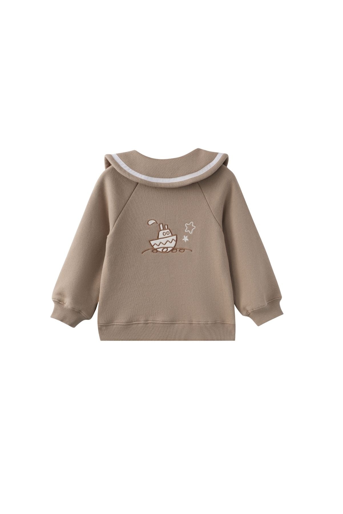 Toddler Fleece Collared Sweatshirt -Sand NORSU-ORGANIC