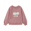 front of Toddler Organic Fleece Sweatshirt-Ash Rose