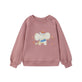 front of Toddler Organic Fleece Sweatshirt-Ash Rose